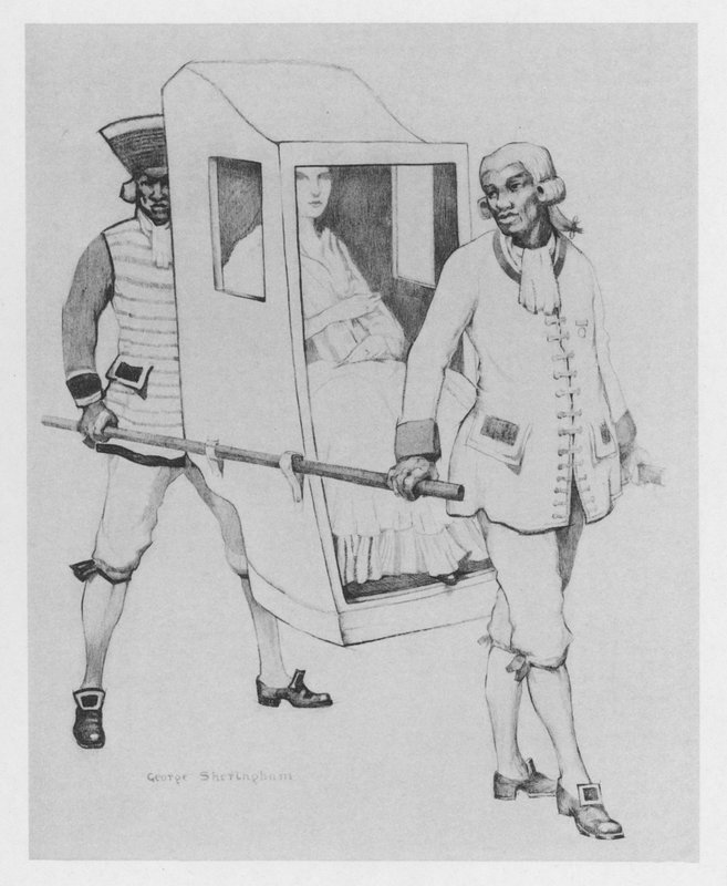 Ilustracja do The Duenna autorstwa Sheridana (kolor lito) autorstwa George Sheringham