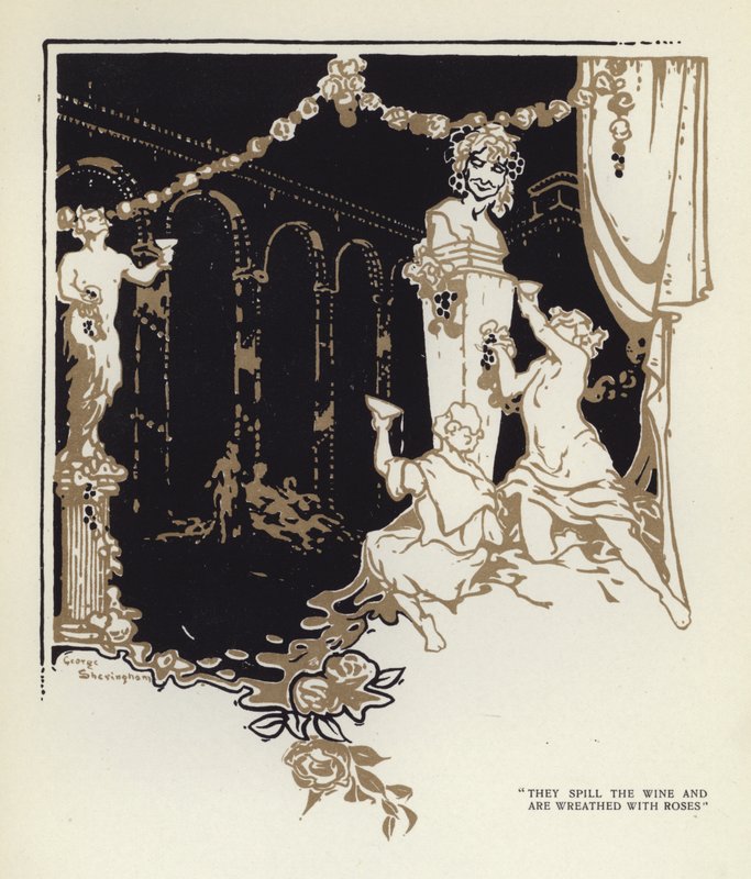 Ilustracja do „Szczęśliwego hipokryta” Maxa Beerbohma (kolor lito) autorstwa George Sheringham