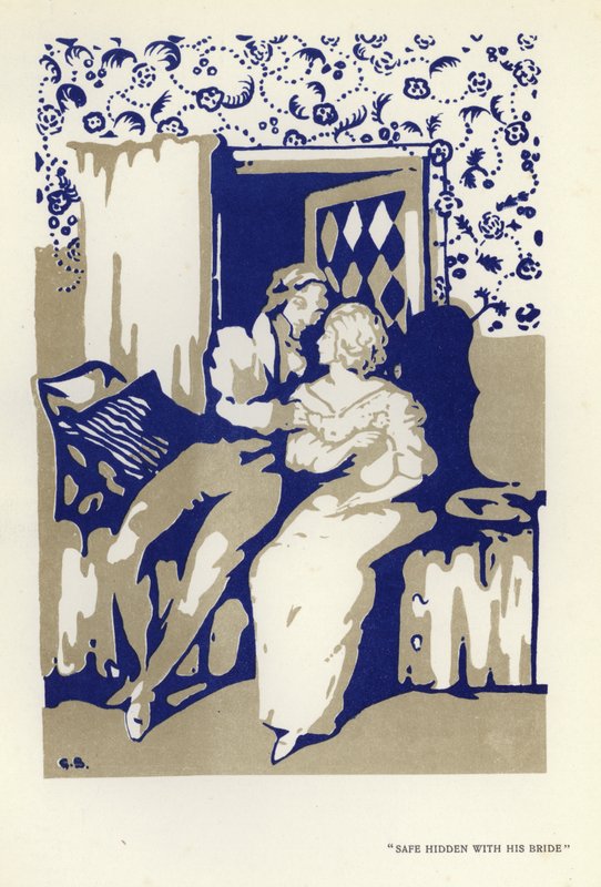 Ilustracja do The Happy Hipocrite autorstwa Maxa Beerbohma (kolor lito) autorstwa George Sheringham