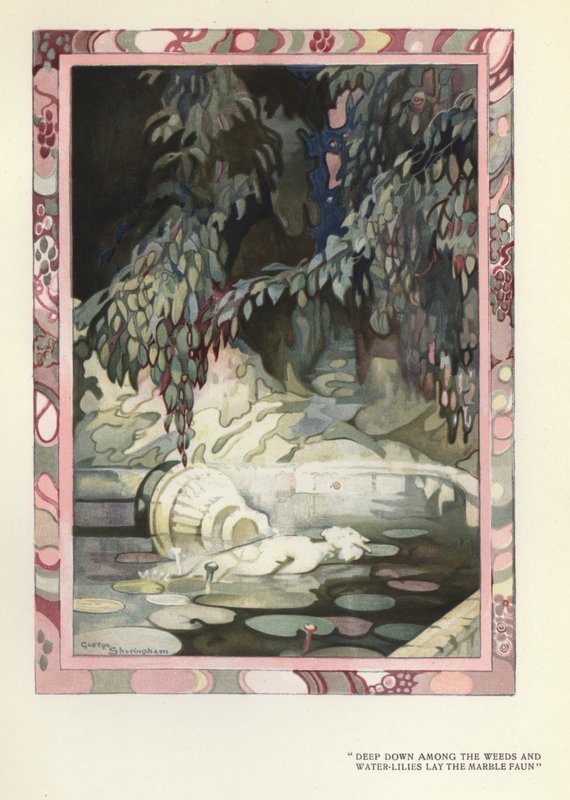 Ilustracja do The Happy Hipocrite autorstwa Maxa Beerbohma (kolor lito) autorstwa George Sheringham