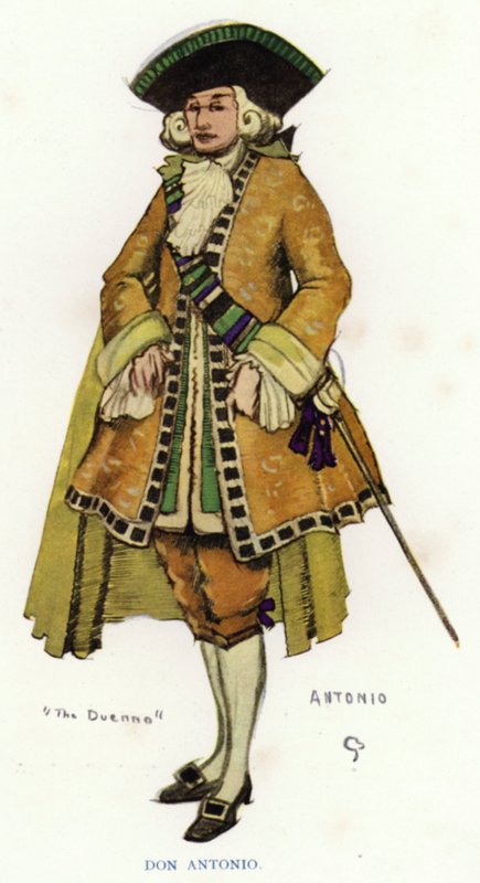 The Duenna by Sheridan: Don Antonio (kolor lito) autorstwa George Sheringham