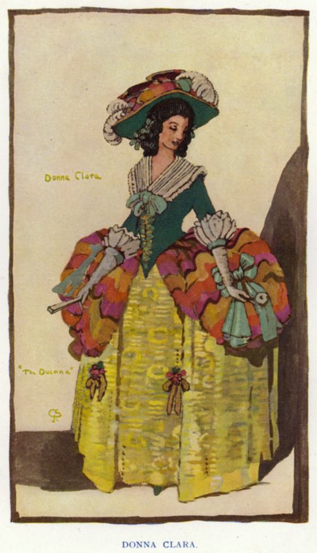 The Duenna by Sheridan: Donna Clara (kolor lito) autorstwa George Sheringham