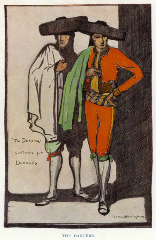 The Duenna by Sheridan: The Dancers (kolor lito) autorstwa George Sheringham