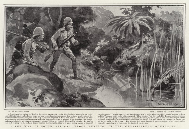 Wojna w RPA, Kloof Hunting w górach Magaliesberg autorstwa George Soper