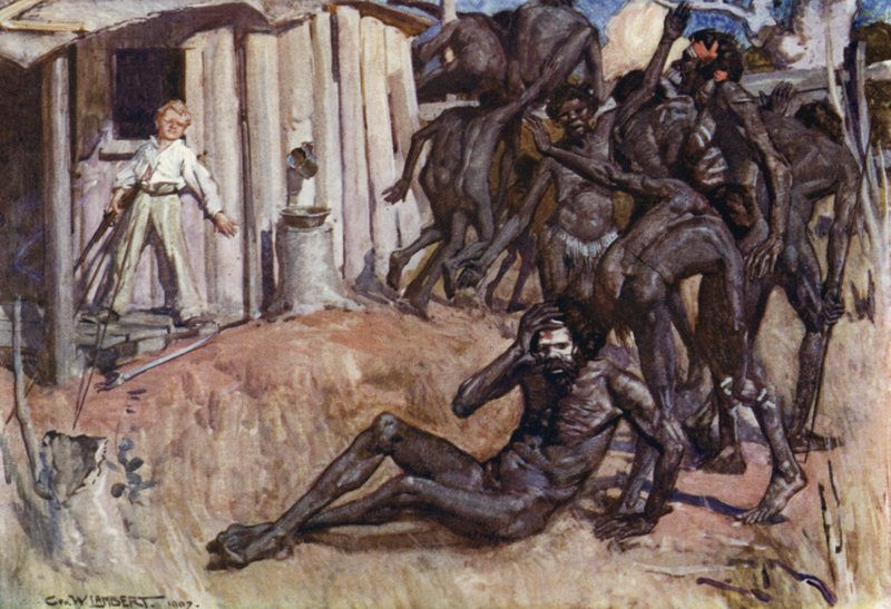 Ilustracja do Romansu o Imperium, Australia autorstwa George Washington Lambert