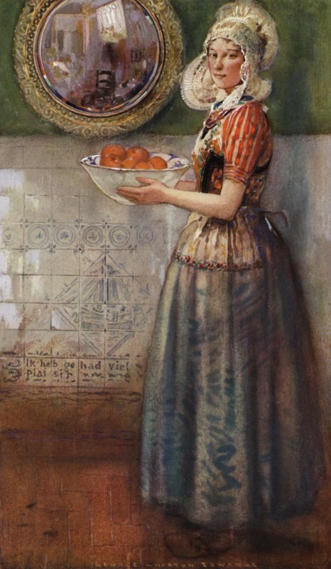 Miska Pomarańczy (kolor lito) autorstwa George Wharton Edwards