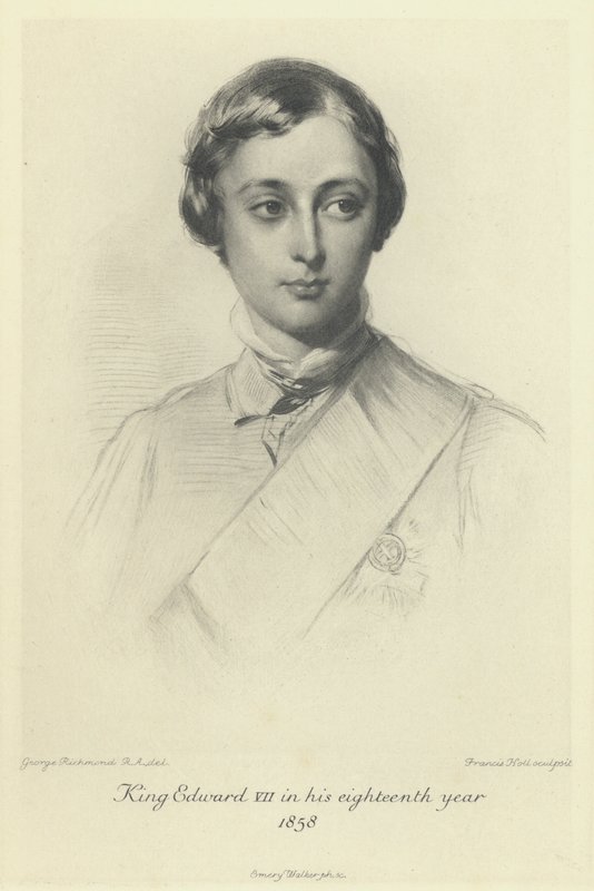 Książę Walii, przyszły król Edward VII, w jego osiemnastym roku 1858 autorstwa George after Richmond