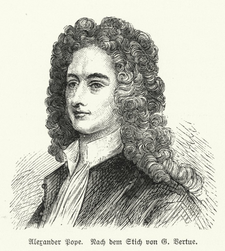 Alexander Pope, angielski poeta autorstwa George after Vertue