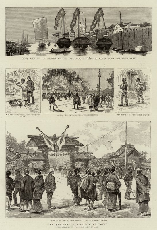 Wystawa japońska w Tokio autorstwa Georges Ferdinand Bigot