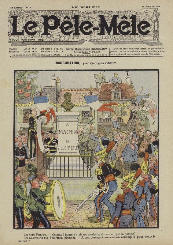 Inauguracja. Ilustracja do Le Pele-Mele autorstwa Georges Antonin Henri Mory