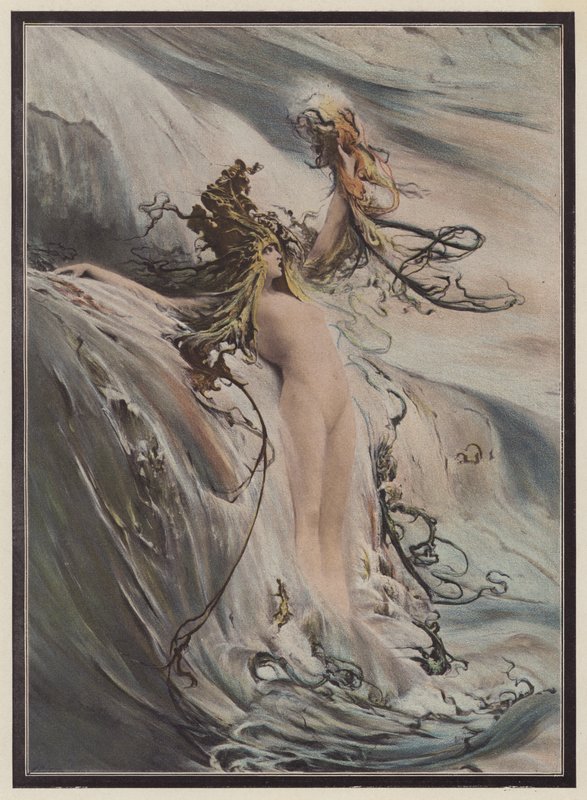 Wielka fala (kolor lito) autorstwa Georges Clairin