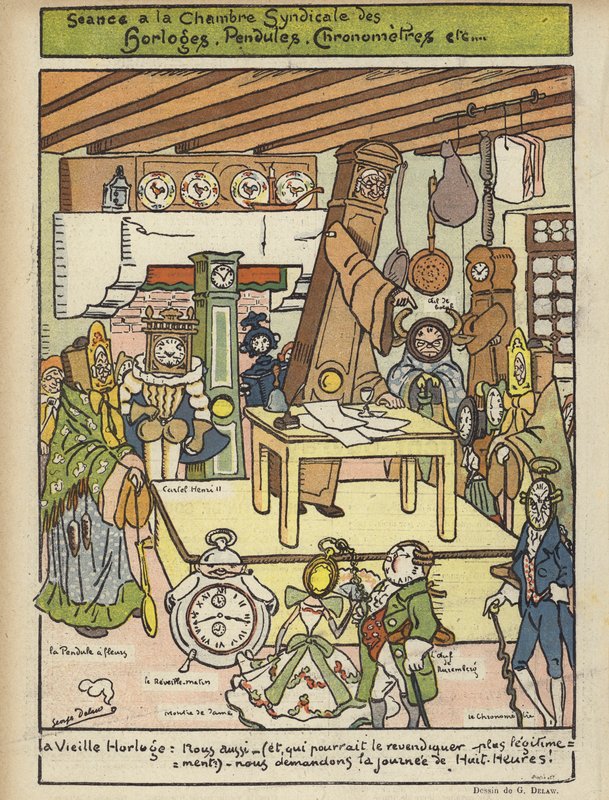 Ilustracja do Le Rire autorstwa Georges Delaw