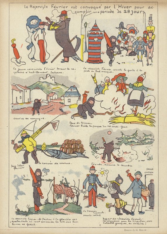 Ilustracja do Le Rire autorstwa Georges Delaw