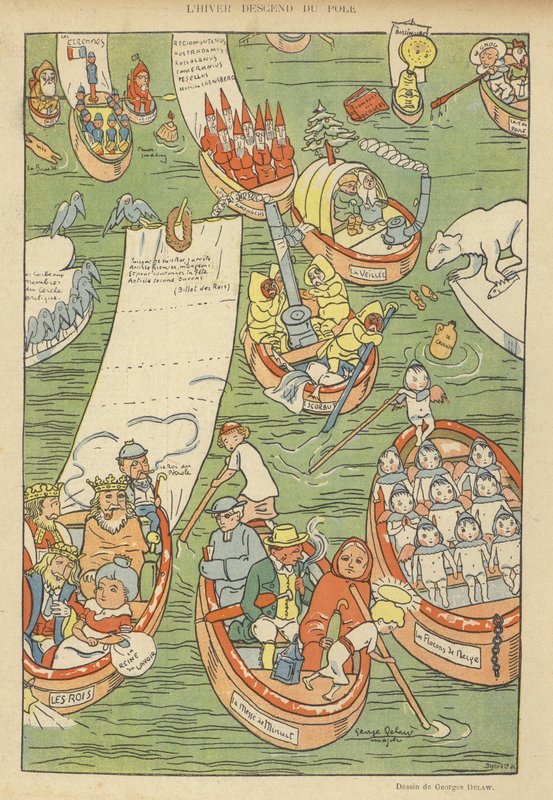 Ilustracja do Le Rire autorstwa Georges Delaw