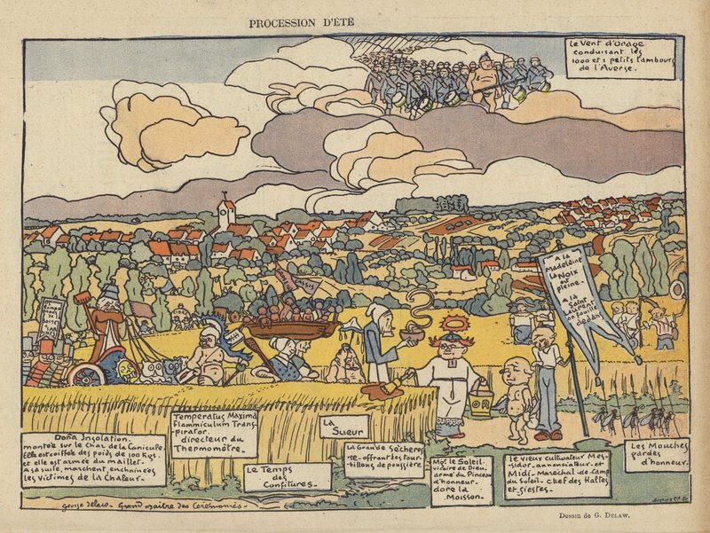 Ilustracja do Le Rire autorstwa Georges Delaw