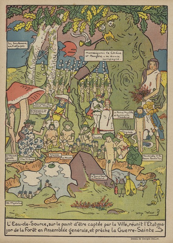 Ilustracja do Le Rire autorstwa Georges Delaw