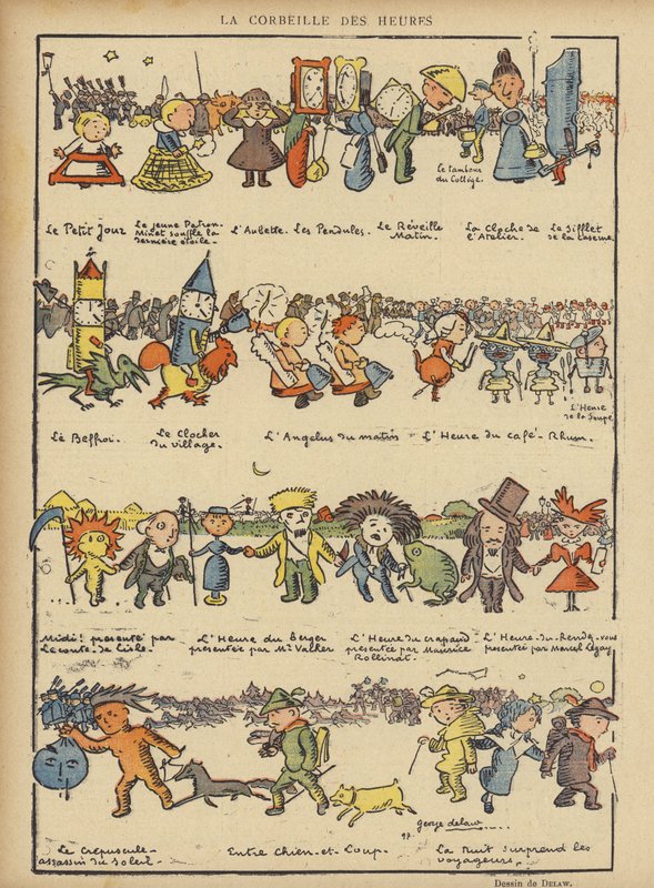 Ilustracja do Le Rire autorstwa Georges Delaw