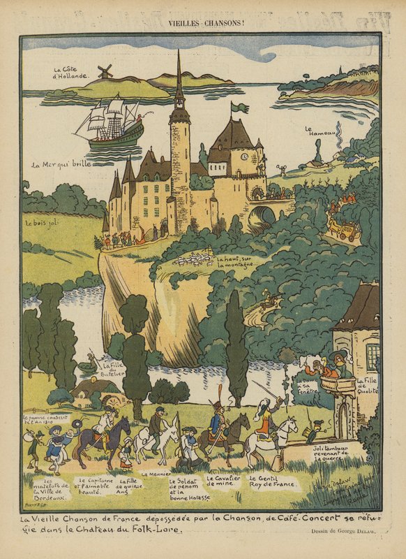 Ilustracja do Le Rire autorstwa Georges Delaw
