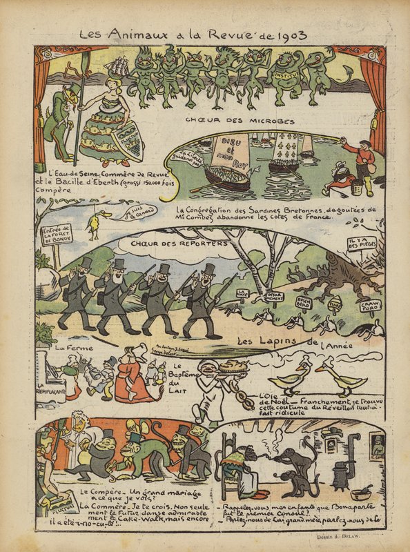 Ilustracja do Le Rire autorstwa Georges Delaw