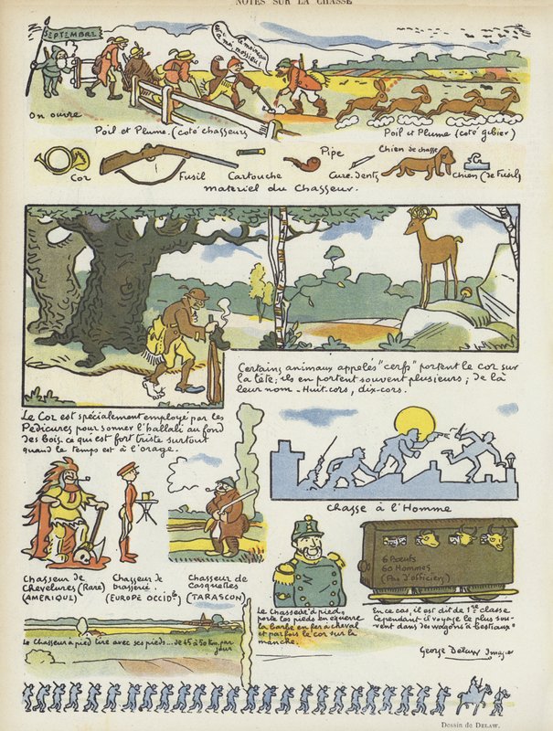 Ilustracja do Le Rire autorstwa Georges Delaw
