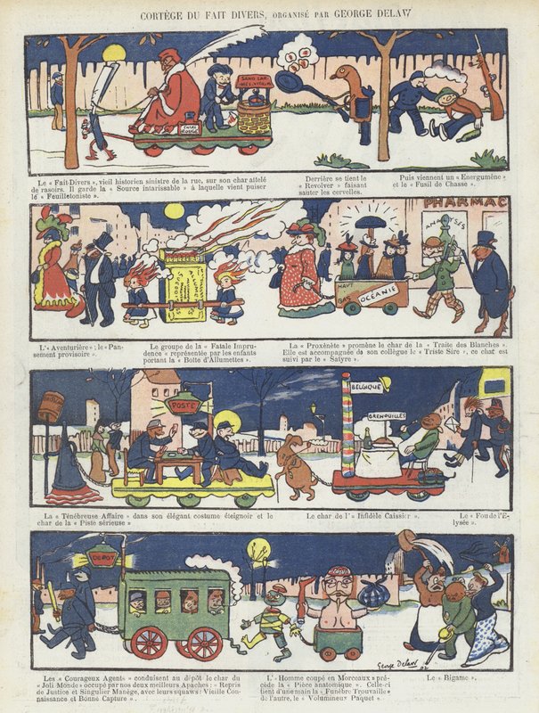 Ilustracja do Le Rire autorstwa Georges Delaw