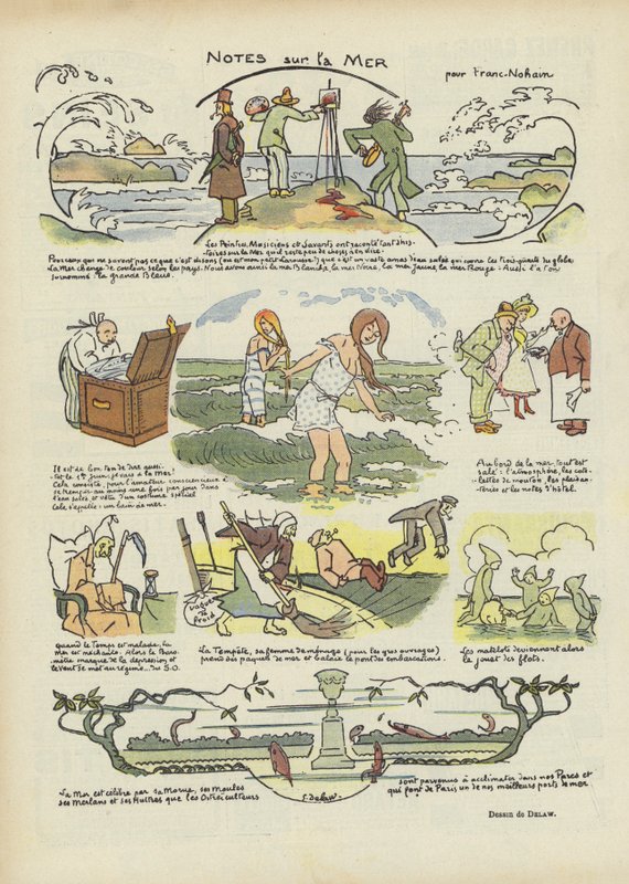 Ilustracja do Le Rire autorstwa Georges Delaw