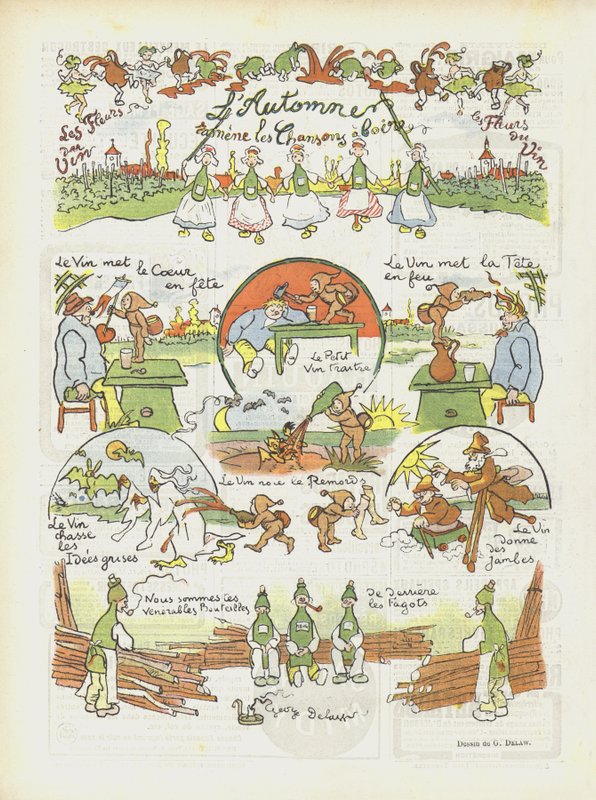 Ilustracja do Le Rire autorstwa Georges Delaw