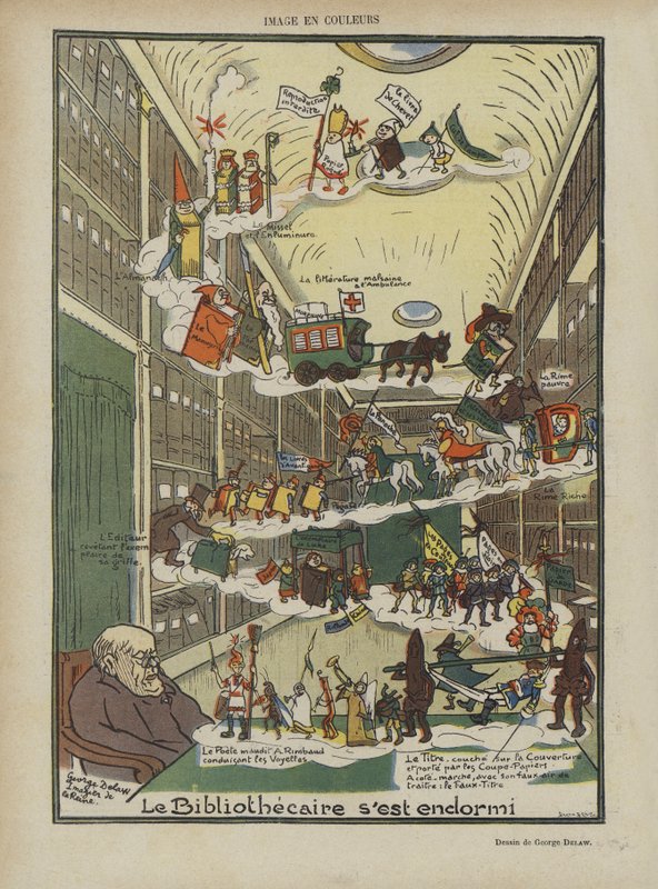 Ilustracja do Le Rire autorstwa Georges Delaw