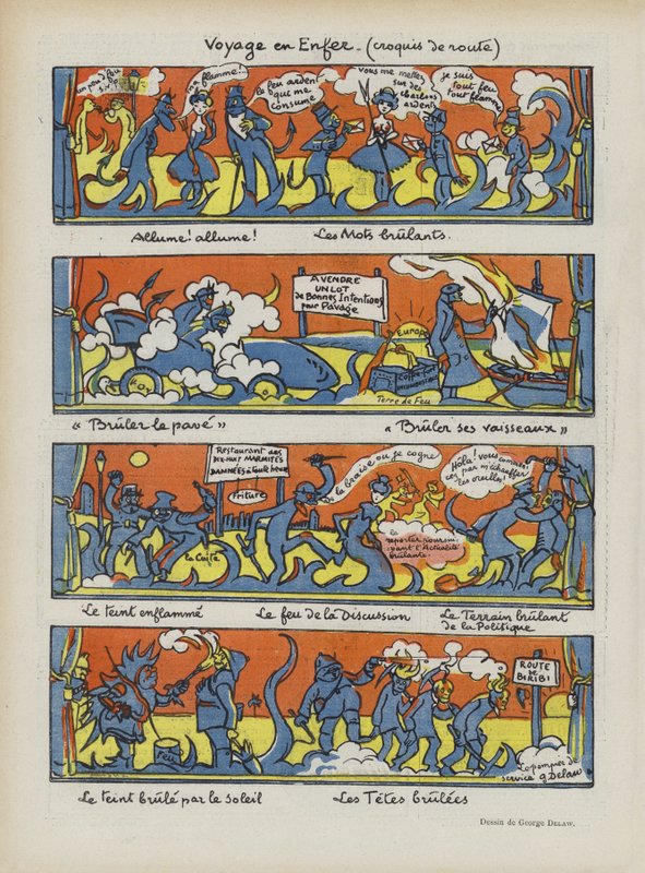 Ilustracja do Le Rire autorstwa Georges Delaw