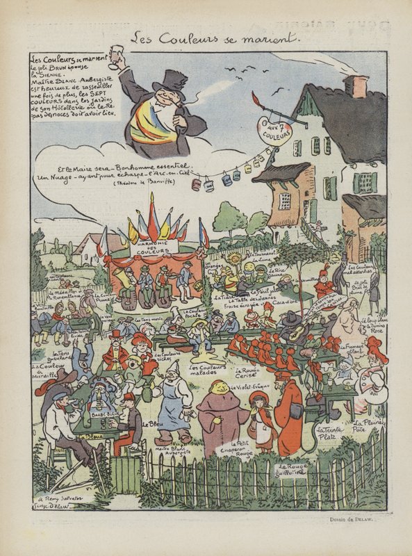 Ilustracja do Le Rire autorstwa Georges Delaw