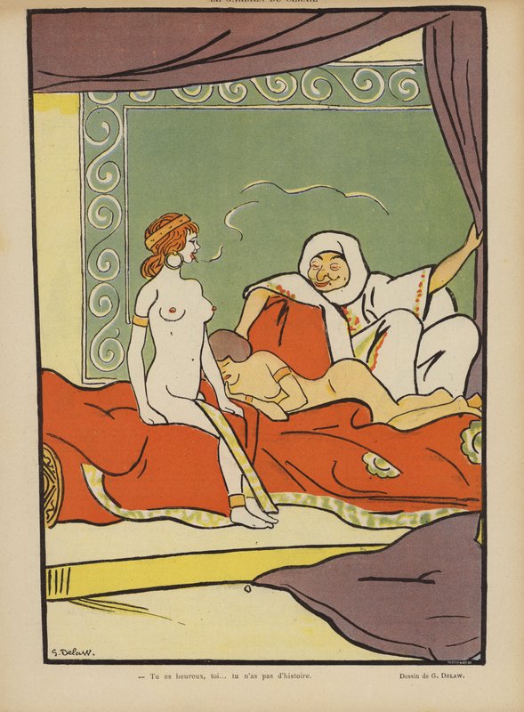 Ilustracja do Le Rire autorstwa Georges Delaw