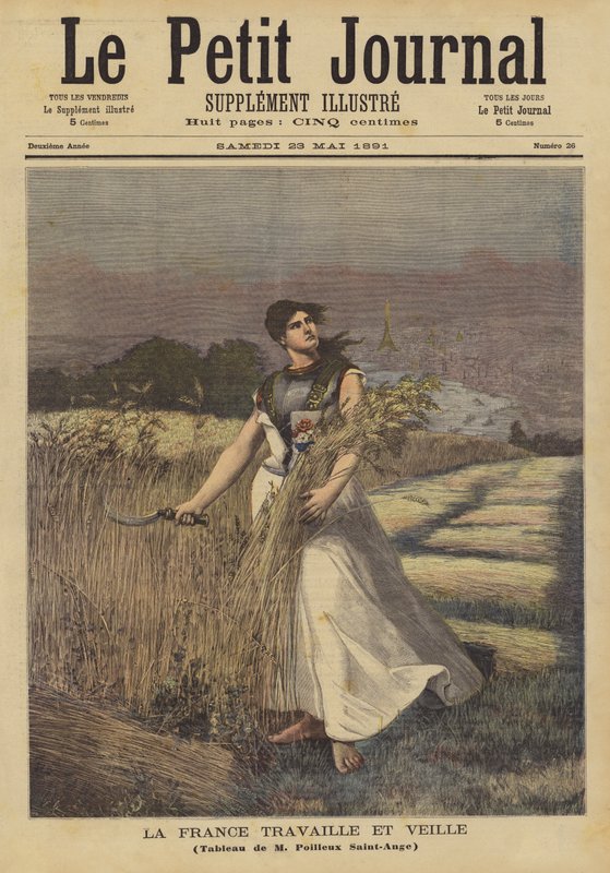 Francja pracuje i pilnuje autorstwa Georges Louis Poilleux Saint Ange