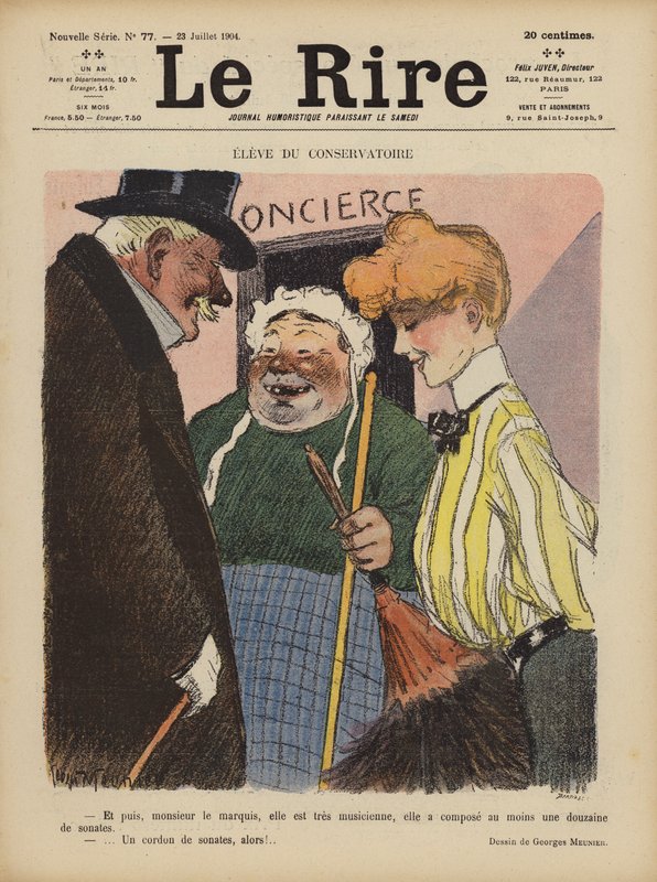 Ilustracja do Le Rire autorstwa Georges Meunier