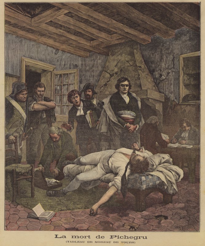 Śmierć Pichegru autorstwa Georges Moreau de Tours