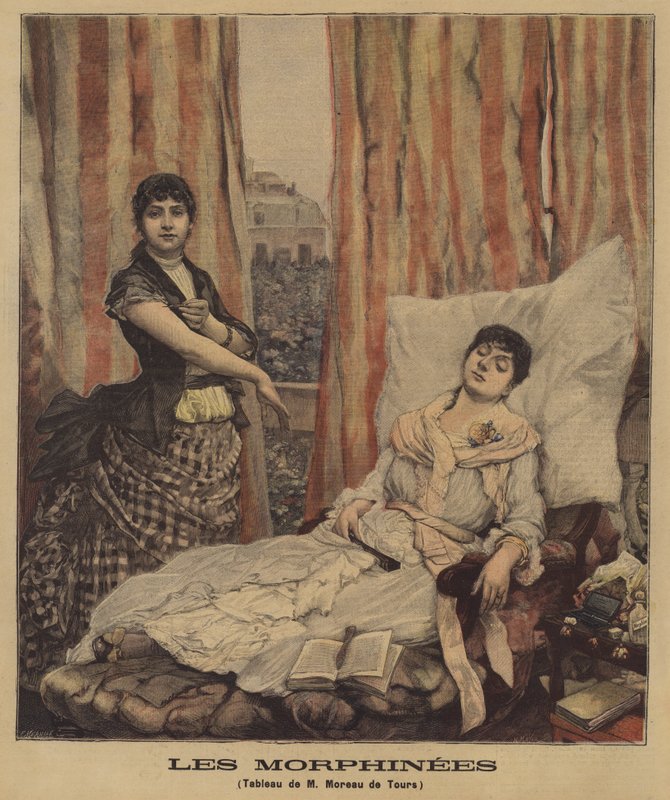 Uzależnieni od morfiny autorstwa Georges Moreau de Tours