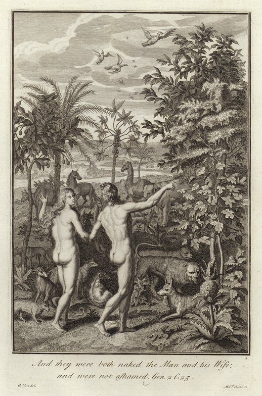 Adam i Ewa autorstwa Gerard Hoet
