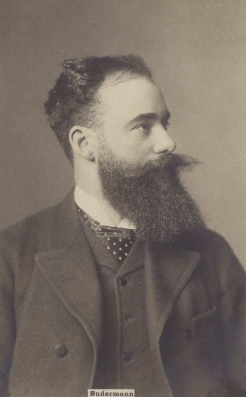 Hermann Sudermann (1857-1928), niemiecki dramaturg i powieściopisarz (zdjęcie czarno-białe) autorstwa German Photographer