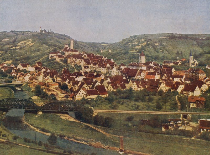 Horb, Schwarzwald, Niemcy (zdjęcie kolorowe) autorstwa German Photographer