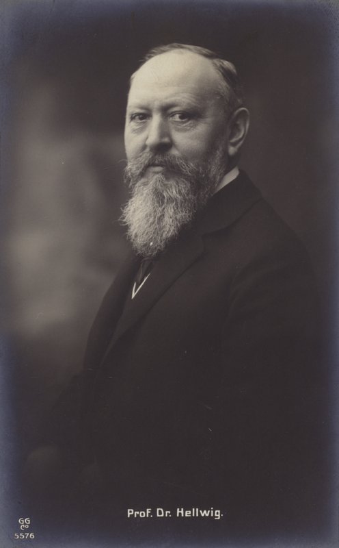 Profesor doktor Hellwig (zdjęcie czarno-białe) autorstwa German Photographer