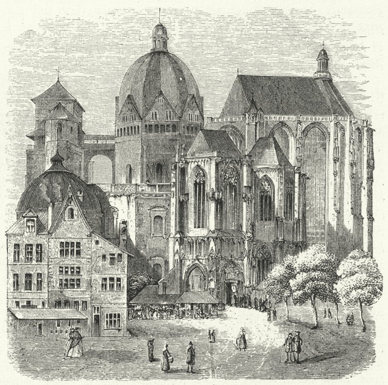 Katedra w Akwizgranie (rycina) autorstwa German School