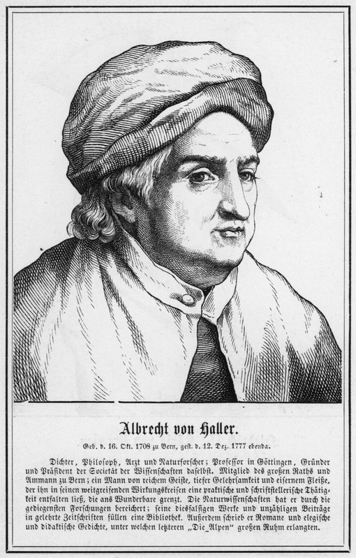 Albrecht von Haller (grafika) autorstwa German School
