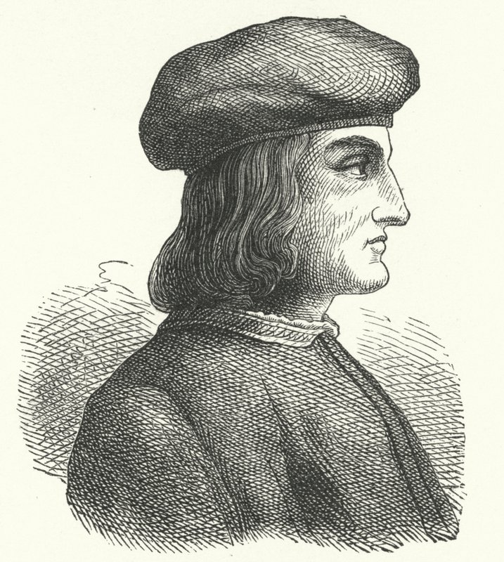 Aldus Manutius , wenecki humanista, uczony, drukarz i wydawca (grafik) autorstwa German School