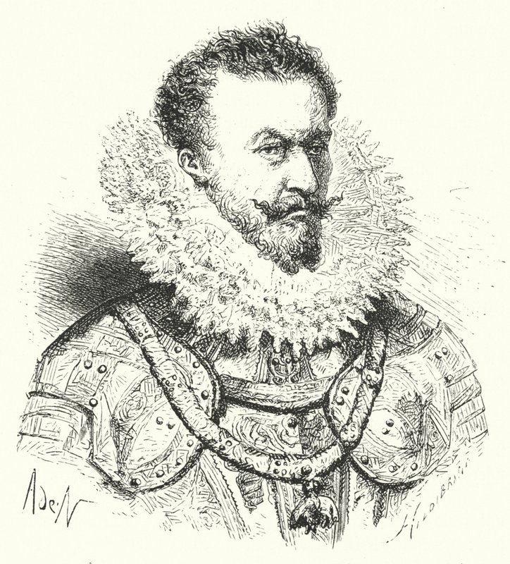Alexander Farnese, książę Parmy, gubernator hiszpańskich Niderlandów (grafika) autorstwa German School