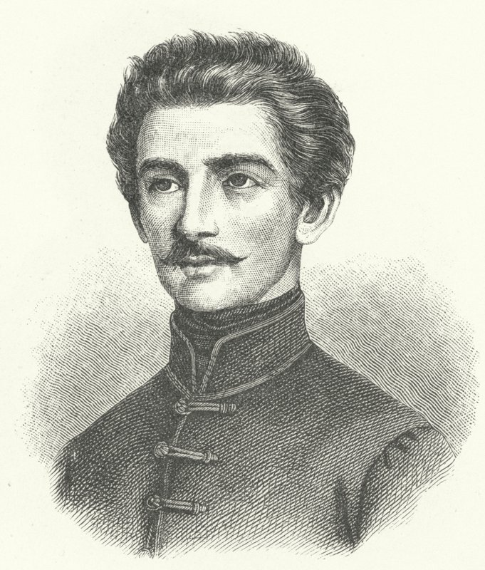 Alexander Petofi, węgierski poeta i liberalny rewolucjonista autorstwa German School
