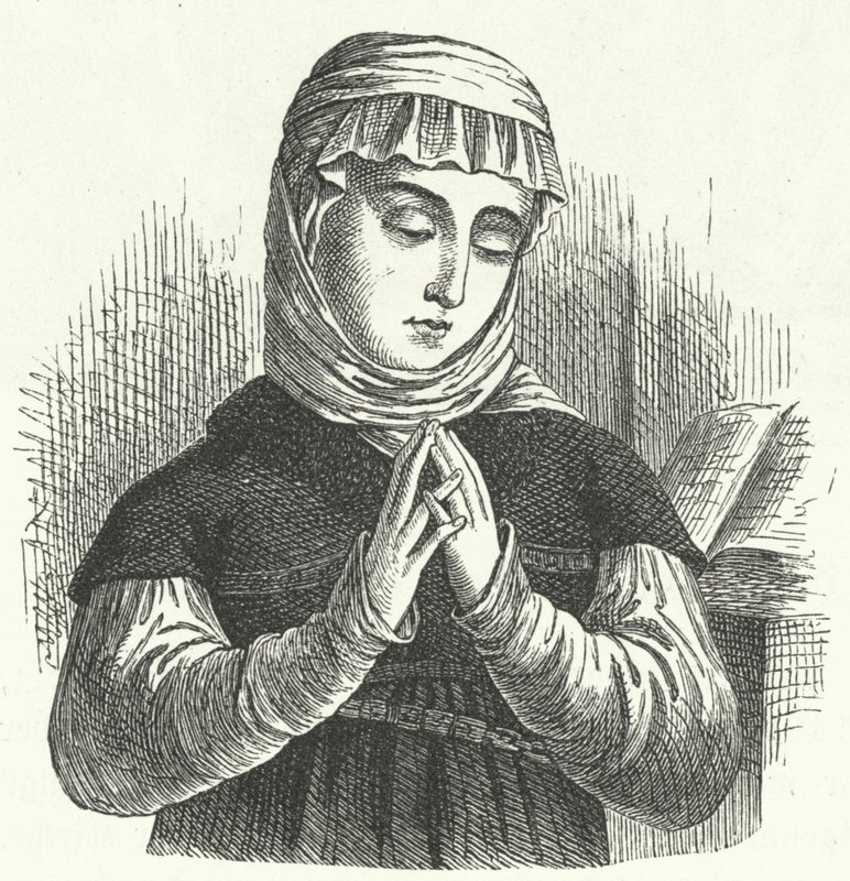 Anna Reinhard, żona Huldrycha Zwingli, czołowej postaci reformacji w Szwajcarii (rycina) autorstwa German School