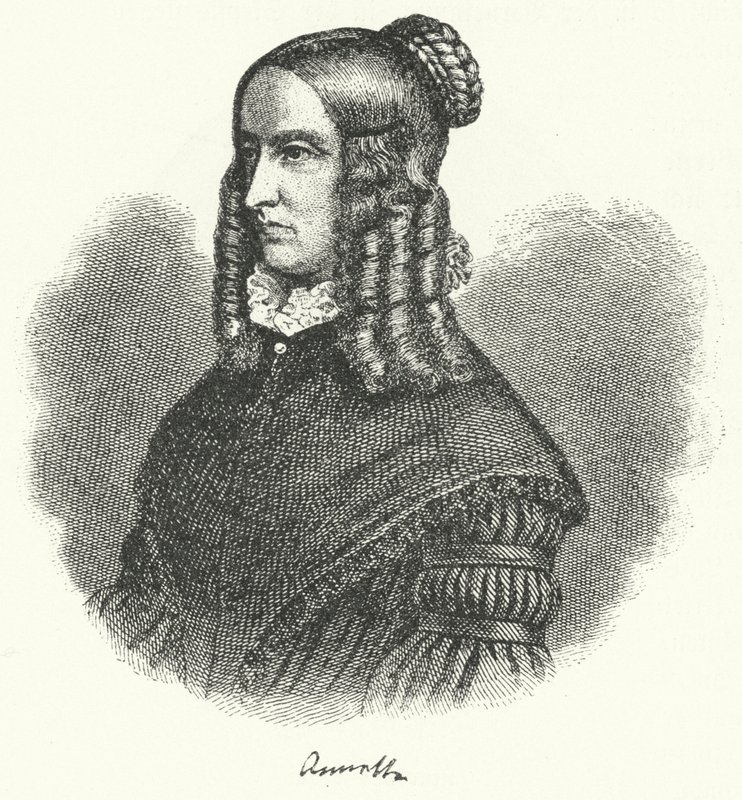 Annette von Droste-Hulshoff, niemiecka pisarka i kompozytorka (grafika) autorstwa German School