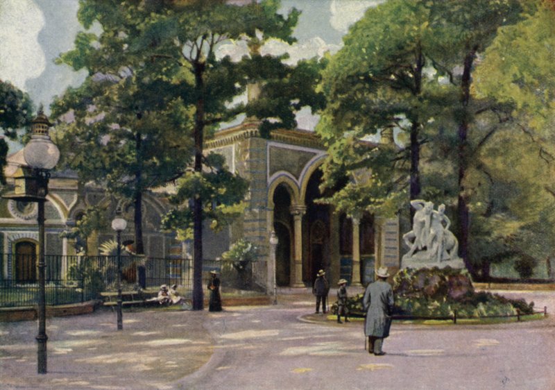 Dom Antylopy, Ogród Zoologiczny w Berlinie, Niemcy (kolor lito) autorstwa German School