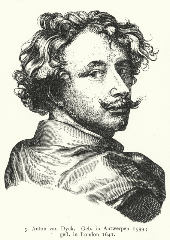 Anthony van Dyck, flamandzki artysta baroku (grafika) autorstwa German School