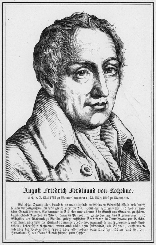 August Friedrich Ferdinand von Kokebue (grafika) autorstwa German School