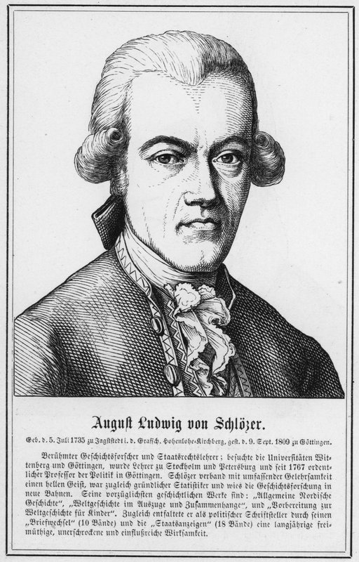 August Ludwig von Schlozer (grafika) autorstwa German School